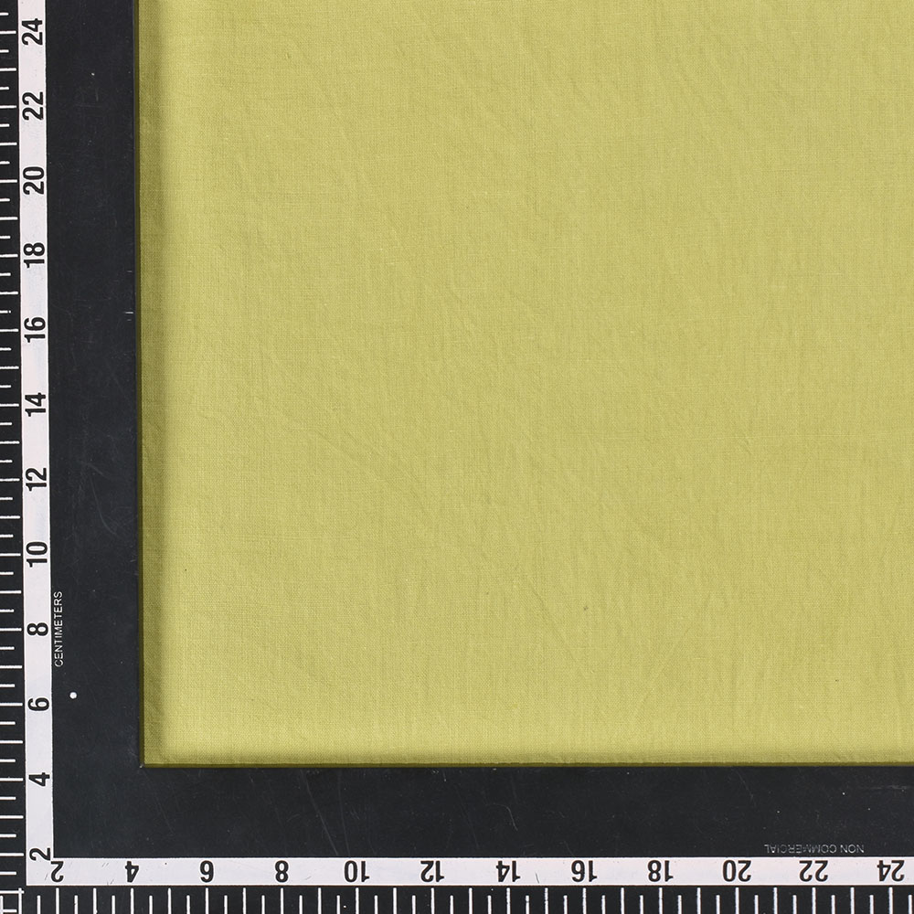 PLAIN GREEN KHADI COTTON 95 GSM HANDWOVEN FABRIC
