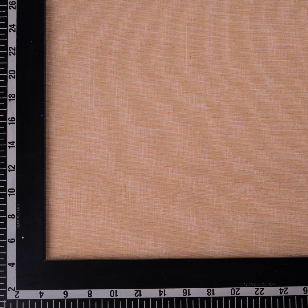 CHAMBRAY PEACH PURE COTTON 104 GSM HANDWOVEN FABRIC