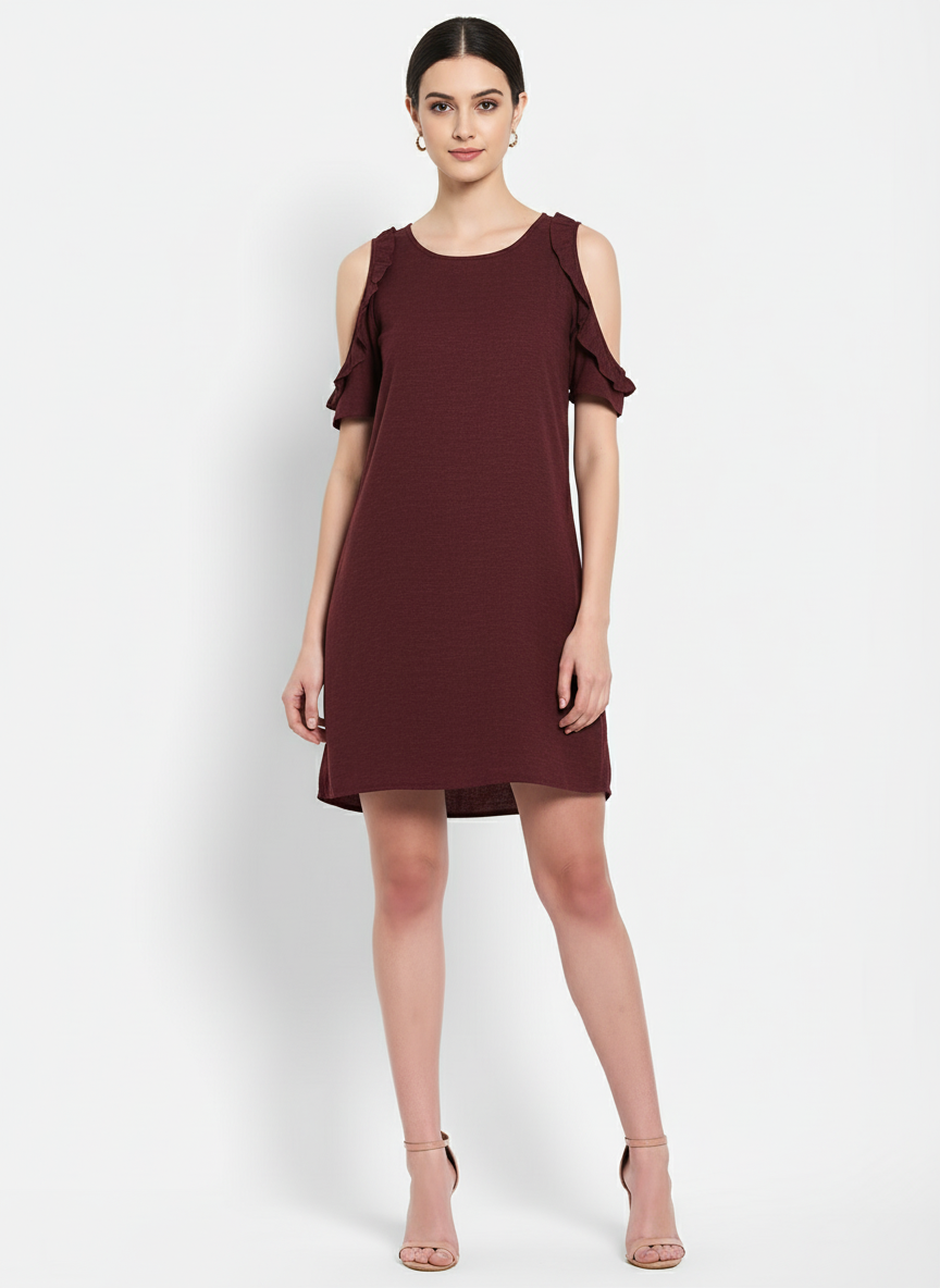 Cold Shoulder Shift Dress