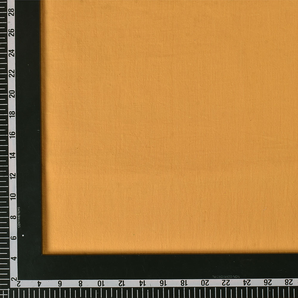 PLAIN YELLOW KHADI COTTON 65 GSM HANDWOVEN FABRIC