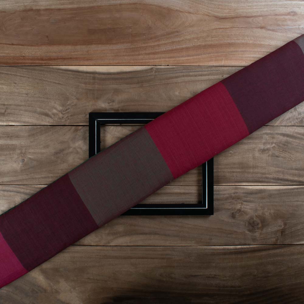 Multicolor Check Pure Cotton 90 GSM Handwoven Fabric 783