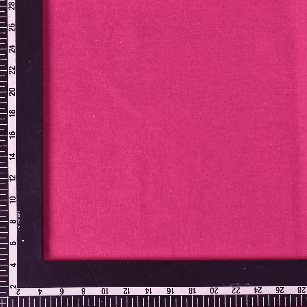 PLAIN PINK KHADI COTTON 105 GSM HANDWOVEN FABRIC