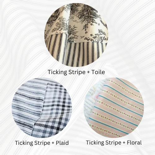 Ticking Stripe Complementing Patterns