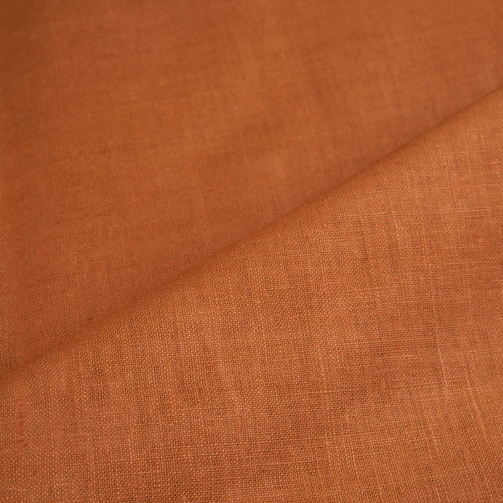 SOLID MUSTARD KHADI 120 GSM FABRIC - HANDSPUN & HANDWOVEN