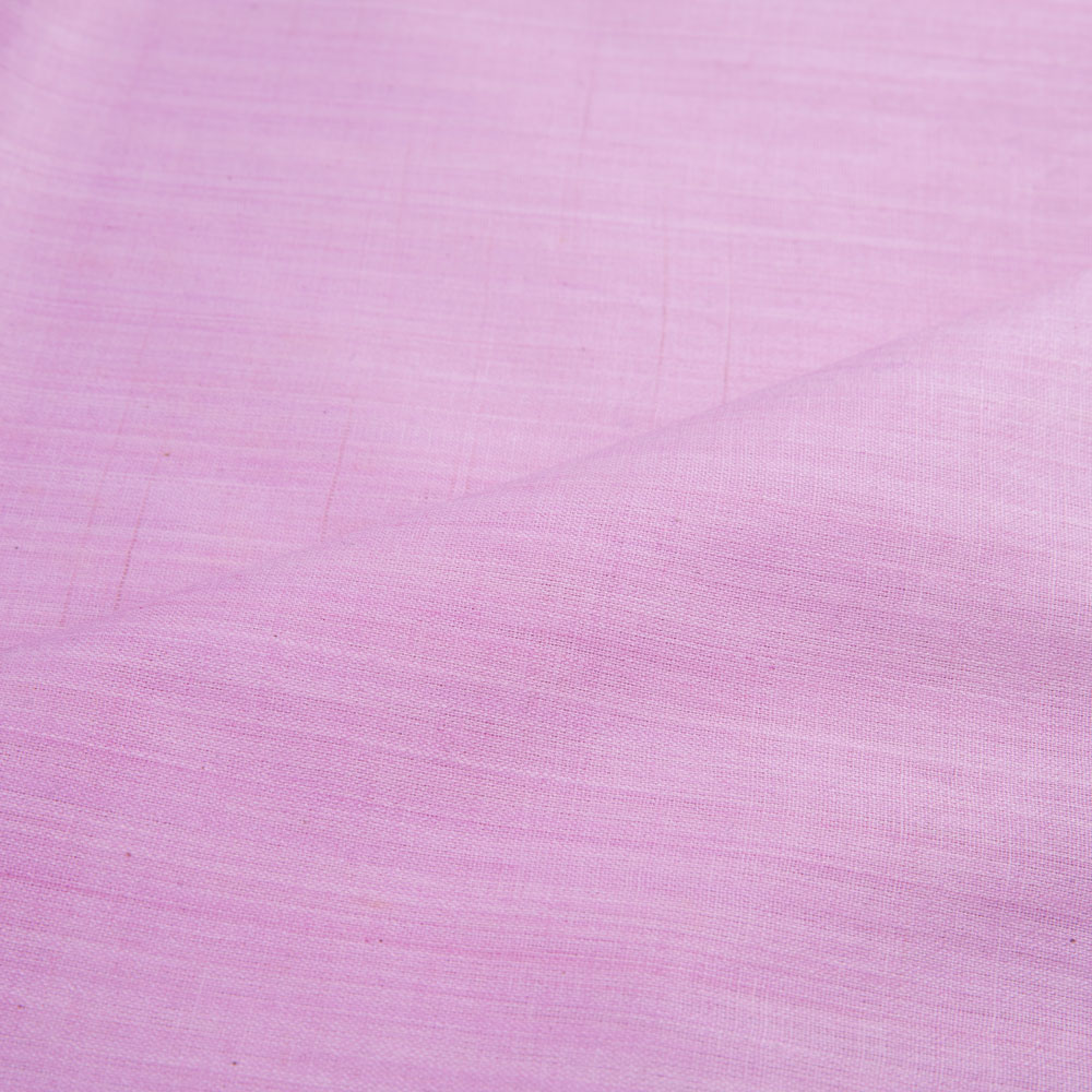 PLAIN PINK PURE COTTON 114 GSM HANDWOVEN FABRIC