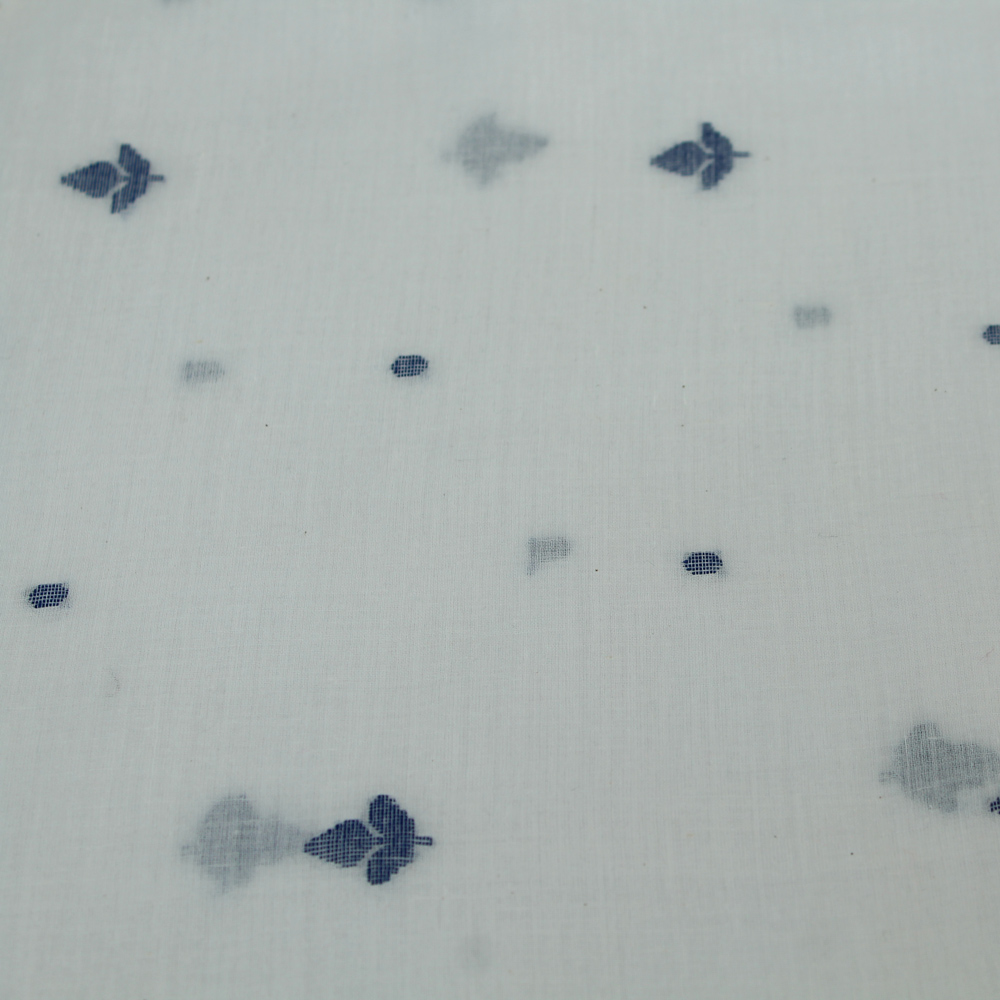 Geometric Cream Jamdani Pure Cotton 55 GSM Fabric 60
