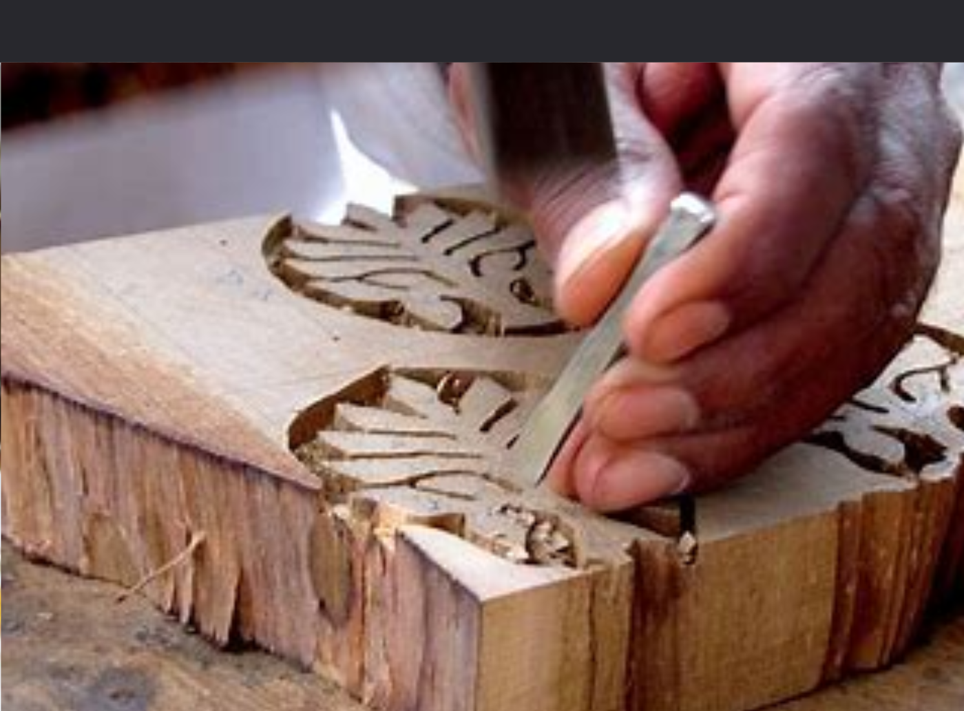 Carving Designs on Woodblocks
