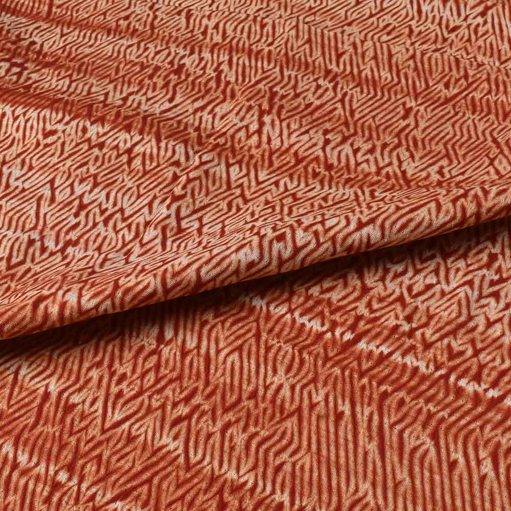 ABSTRACT MAROON SHIBORI 90 GSM MERCERISED COTTON FABRIC 59