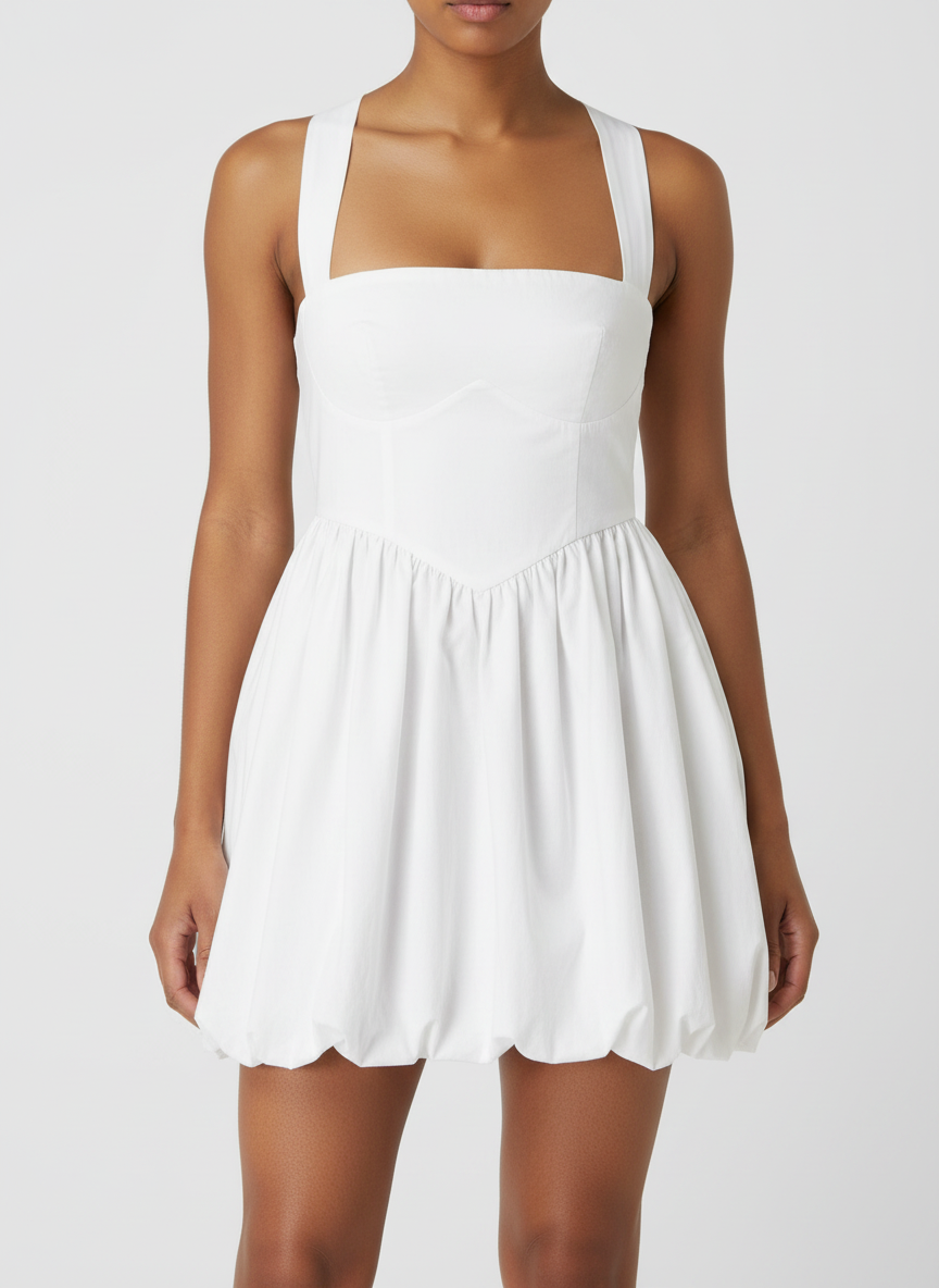 Corset Fit Bubble Short Dress