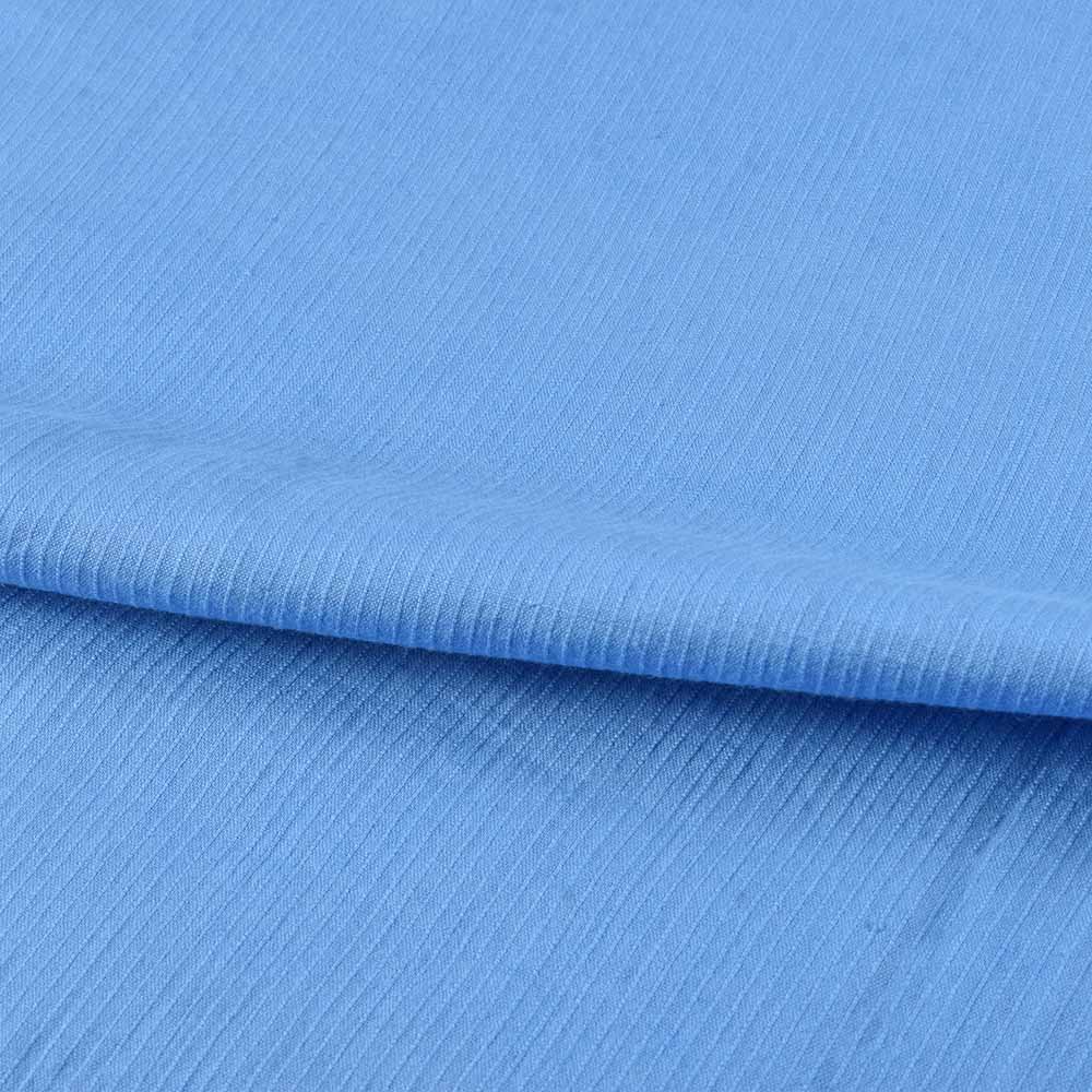STRIPE BLUE PURE COTTON 77 GSM HANDWOVEN FABRIC 50