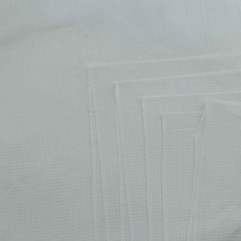 White Pure Cotton Muslin 73 GSM Handwoven Fabric - Bleached, Dyeable