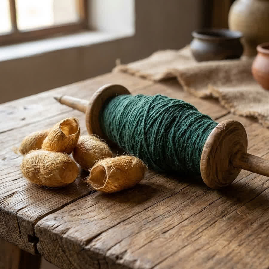 The Anatomy of Eri Silk: Redefining Peace Silk Fabric for B2B Luxury — Anuprerna handloom