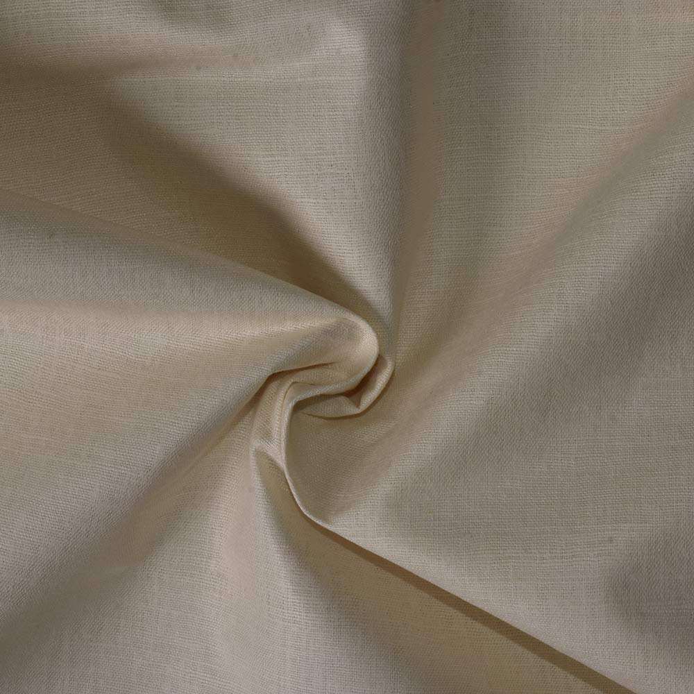 Plain Natural Pure Matka Silk 119 GSM Handwoven Fabric