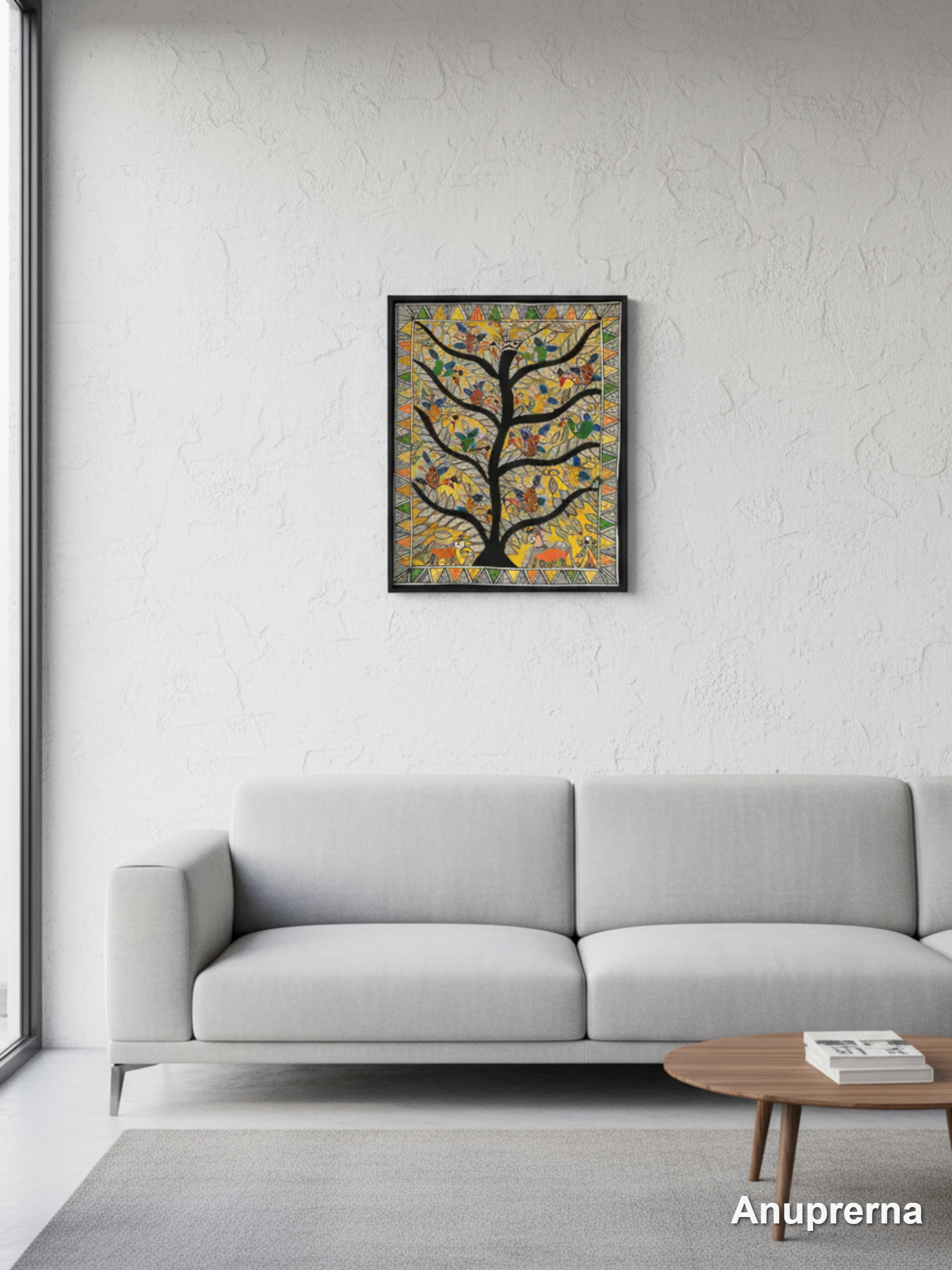 Branches Of Life Madhubani Wall Art Decor