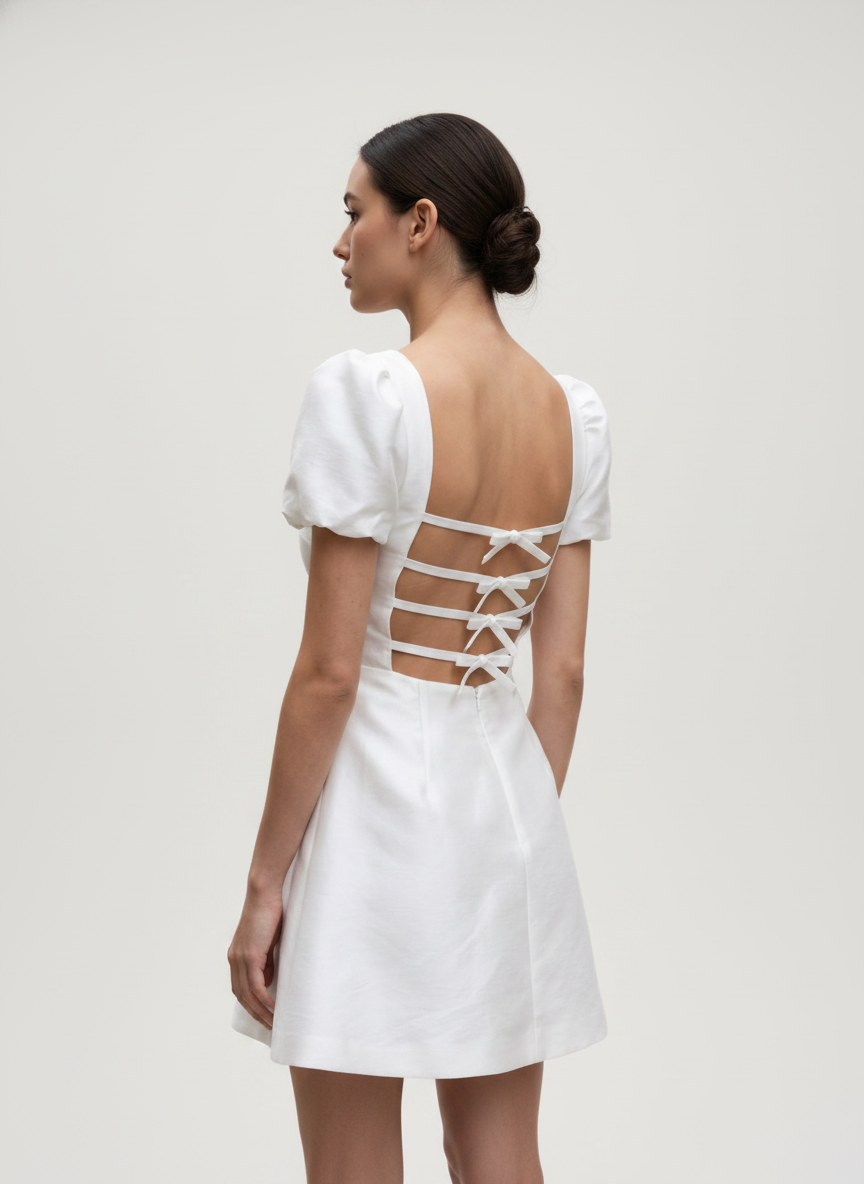 Bows Behind Short Dress