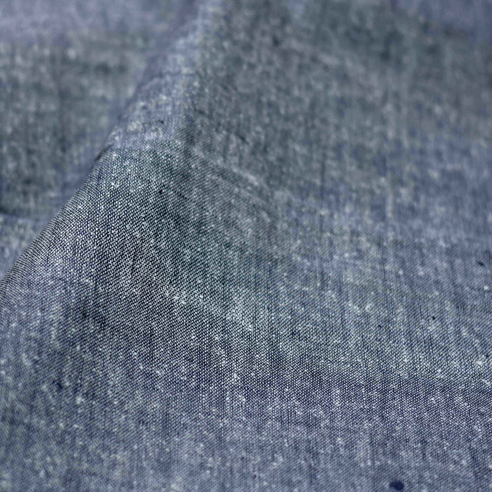 Plain Bluish Grey Matka Silk & Khadi Blend 110 GSM Handwoven Fabric