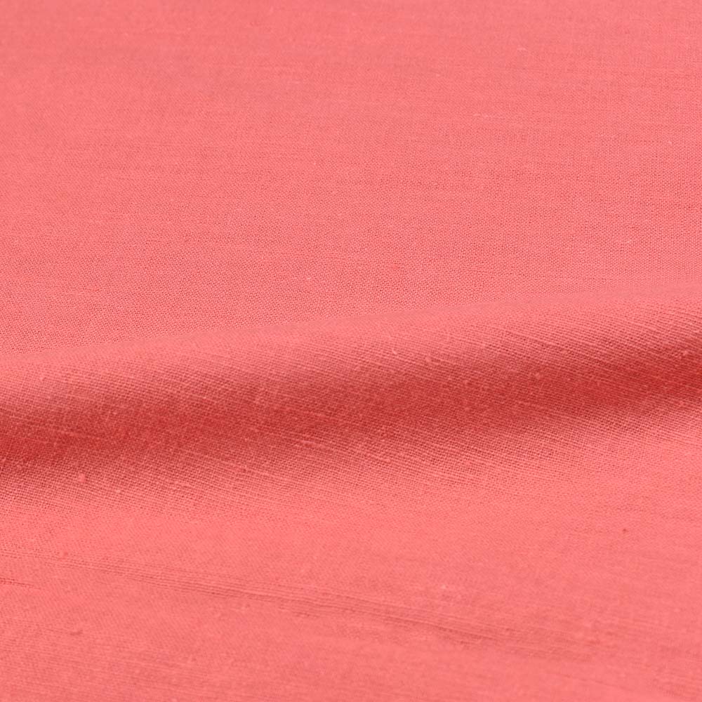 PLAIN PINK PURE KHADI 118 GSM HANDWOVEN FABRIC