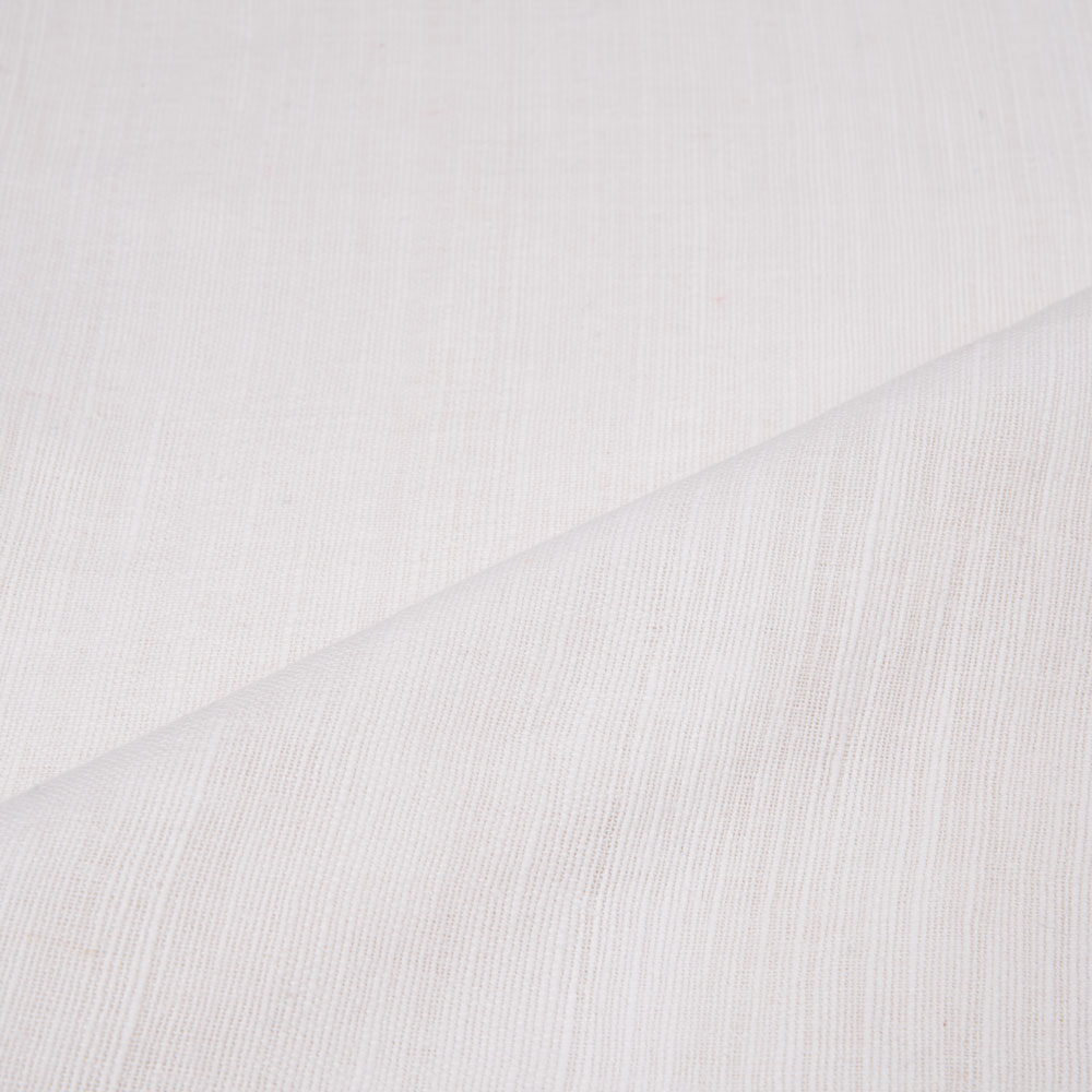 White Khadi Handspun & Handwoven 170 GSM Fabric | Bleached White & Dyeable