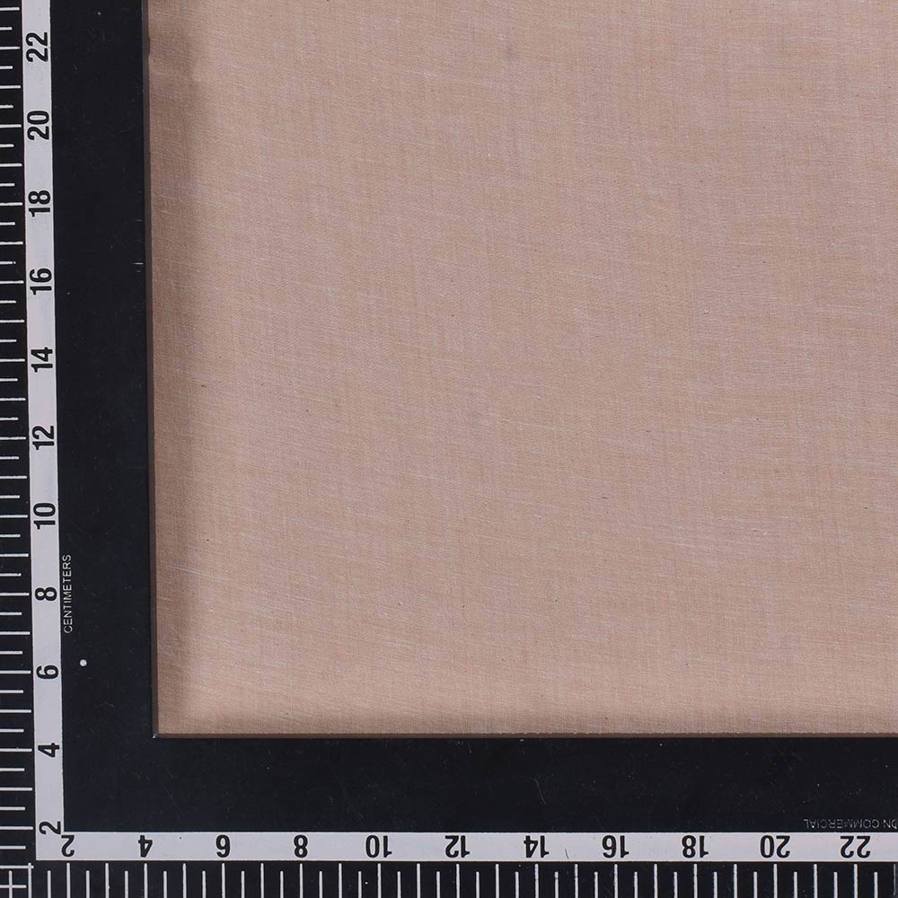 CHAMBRAY BEIGE KHADI COTTON 62 GSM HANDWOVEN FABRIC B16B