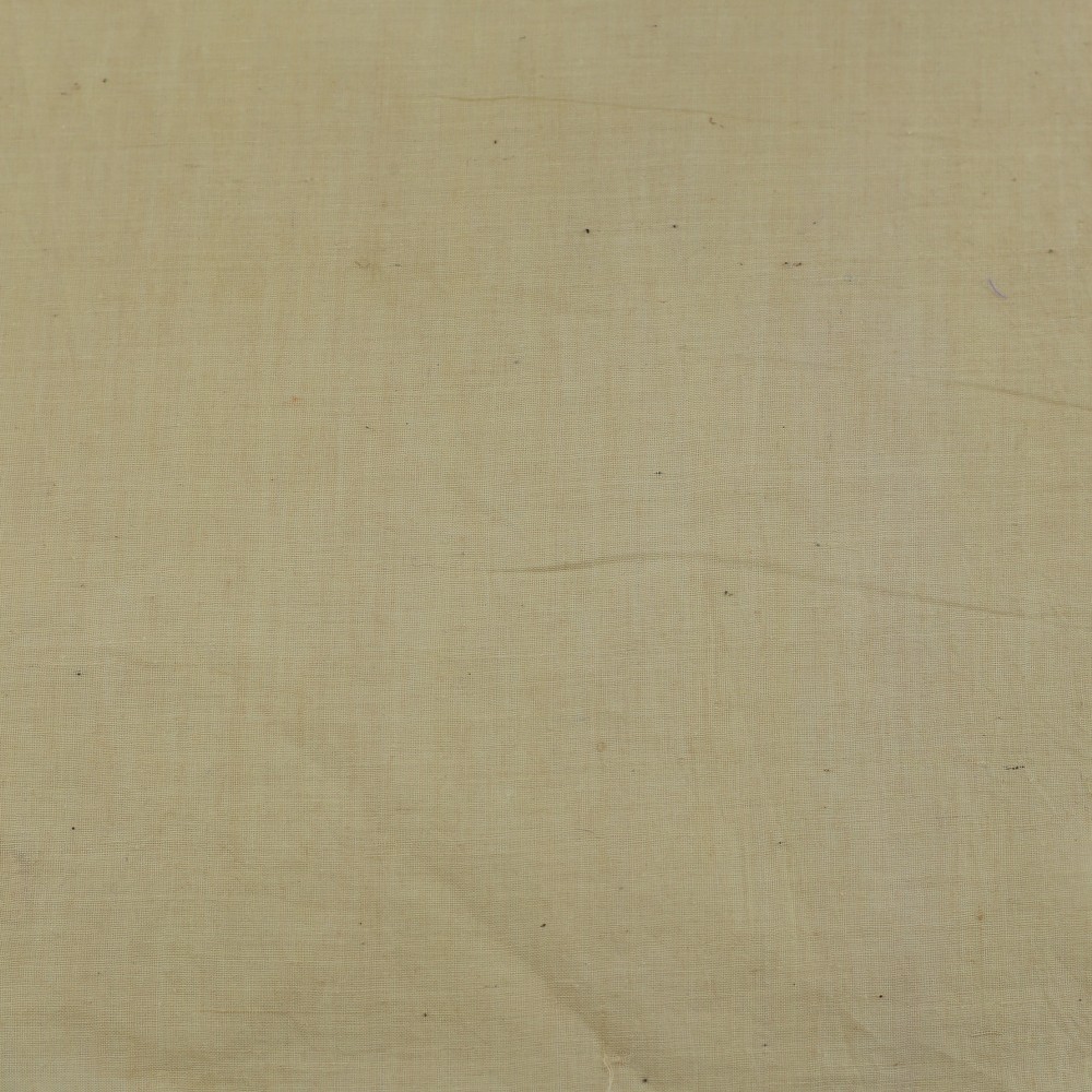 Chambray Beige Khadi Cotton 62 GSM Handwoven Fabric