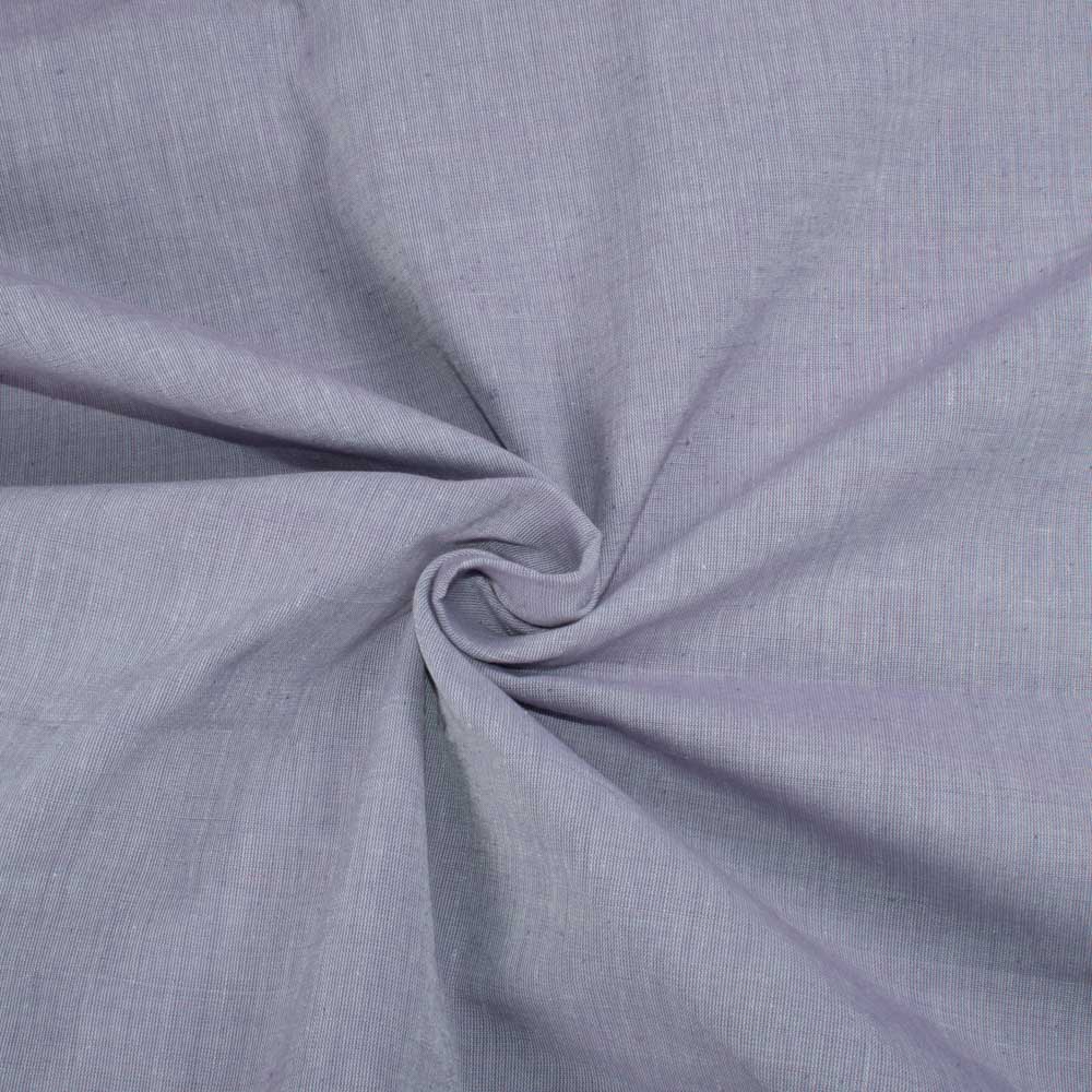 Chambray Purple Khadi Cotton 125 GSM Handwoven Fabric