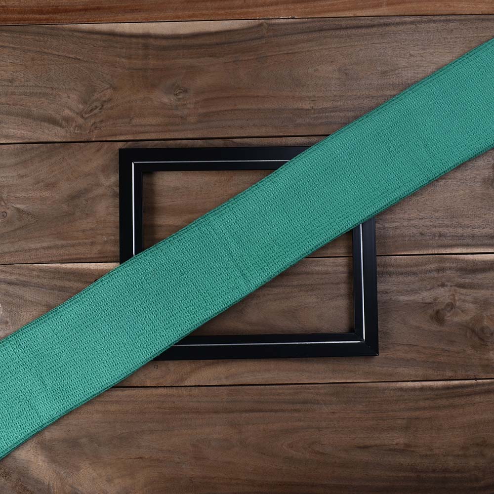 Sea Green Honeycomb Weave Pure Cotton 122 GSM Handwoven Waffle Fabric