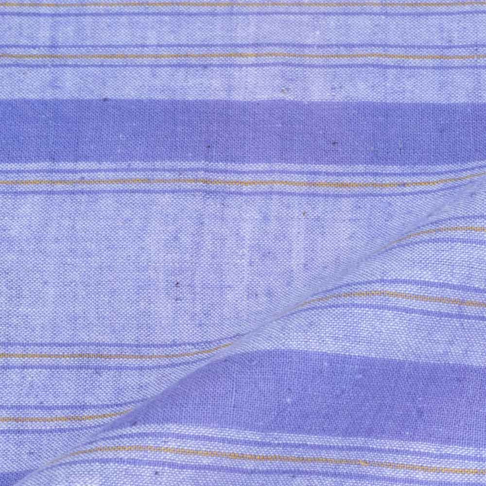 Stripe Purple Pure Cotton 90 GSM Handwoven Fabric 24