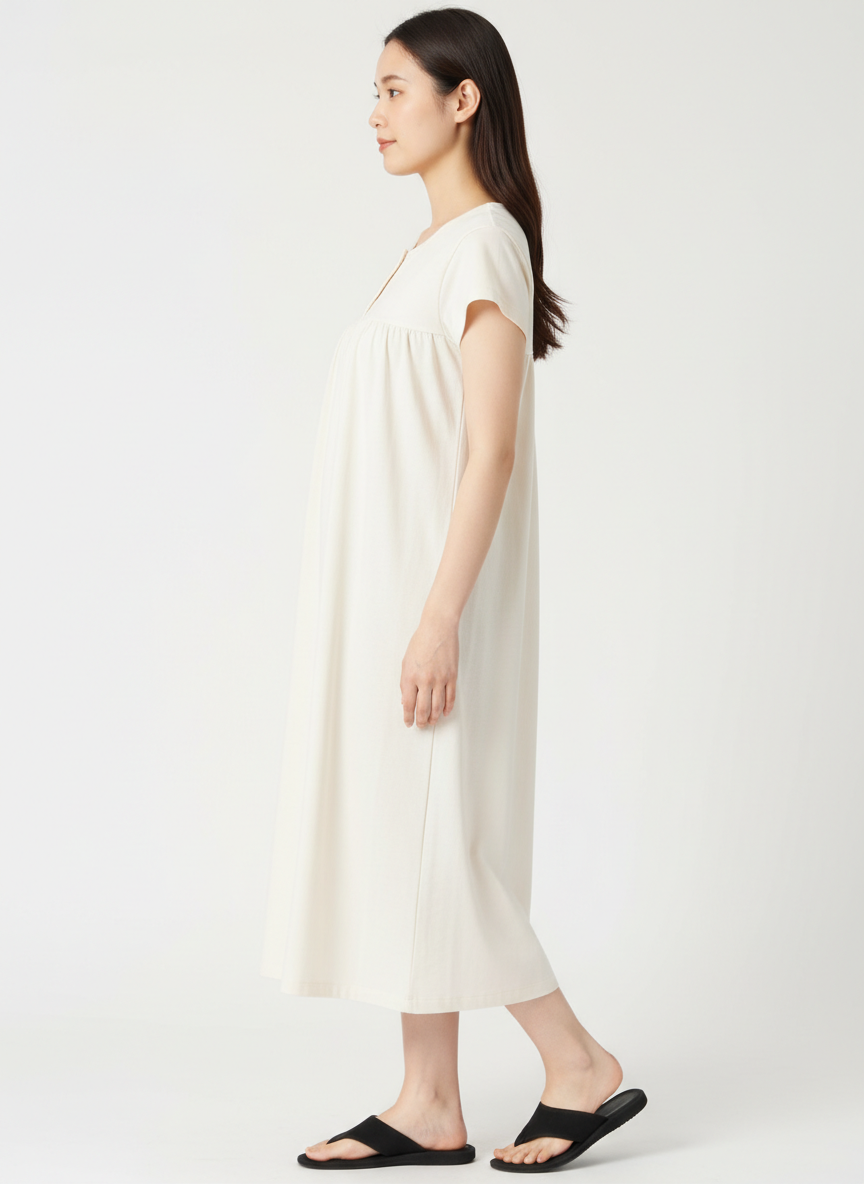 Umpire Line Shift Dress