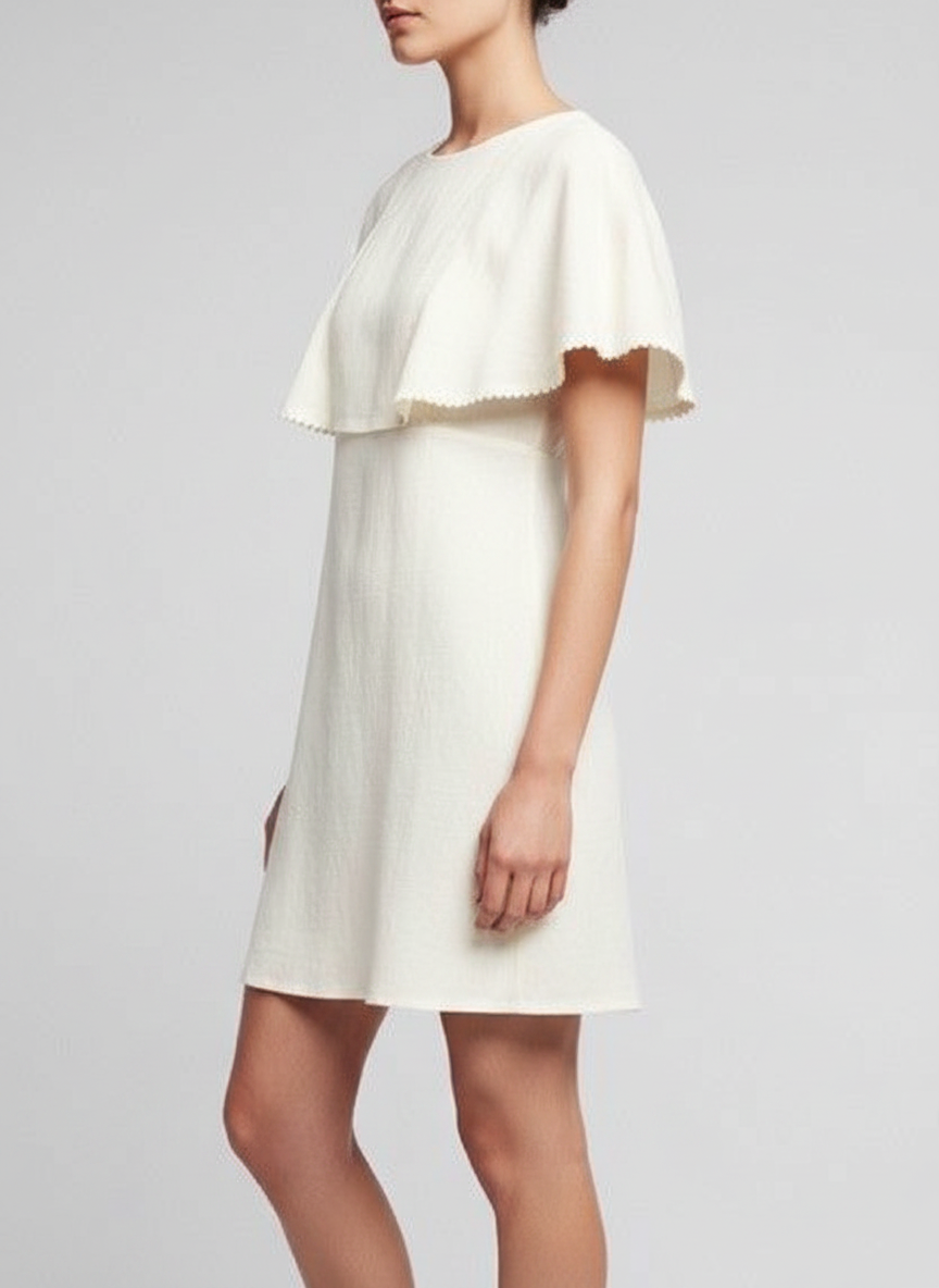 Basic Tiered Neckline Dress