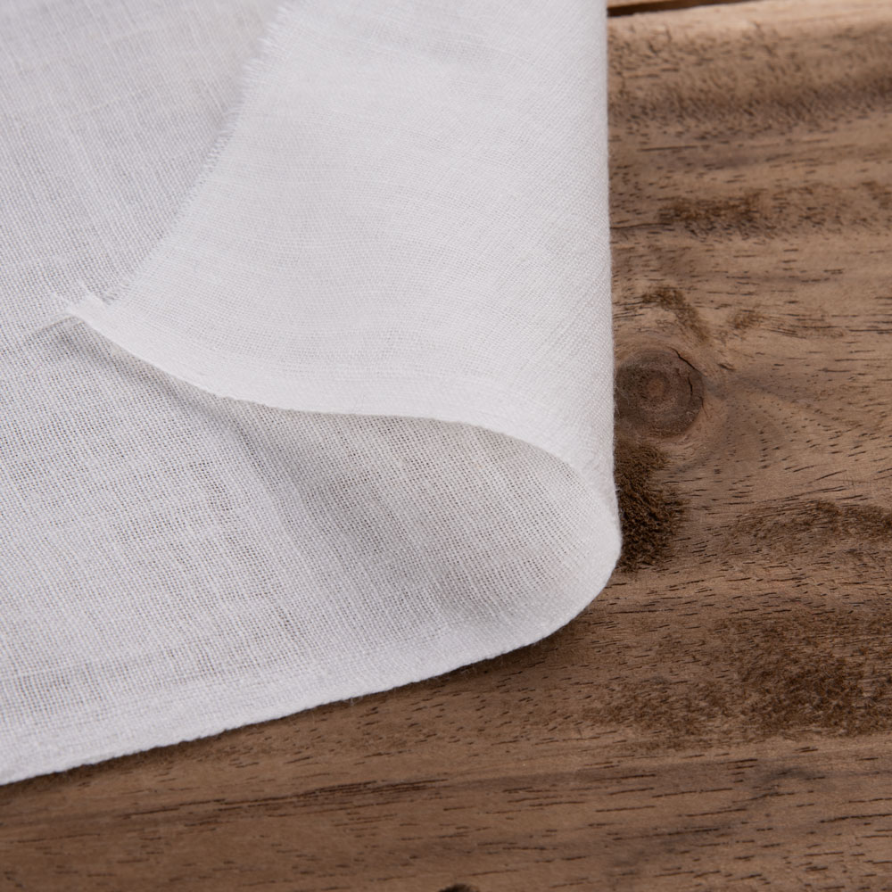 Plain Muslin White Natural Organic Khadi Cotton 86 GSM Fabric 01