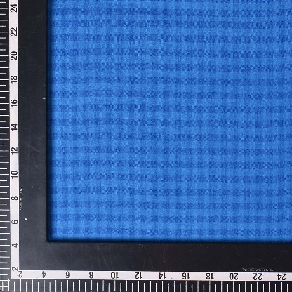 STRIPE BLUE PURE COTTON 95 GSM HANDWOVEN FABRIC