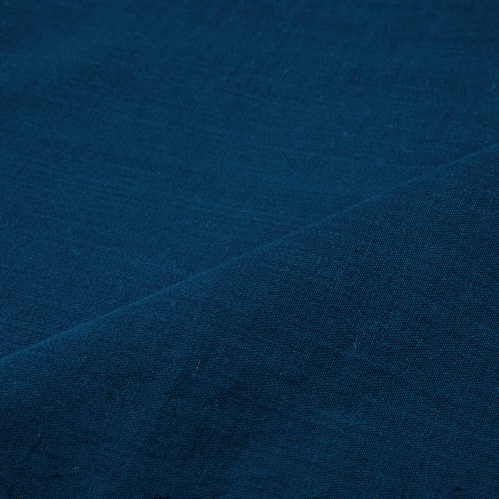 Denim Twill Royal Blue Pure Cotton 118 GSM Handwoven Fabric