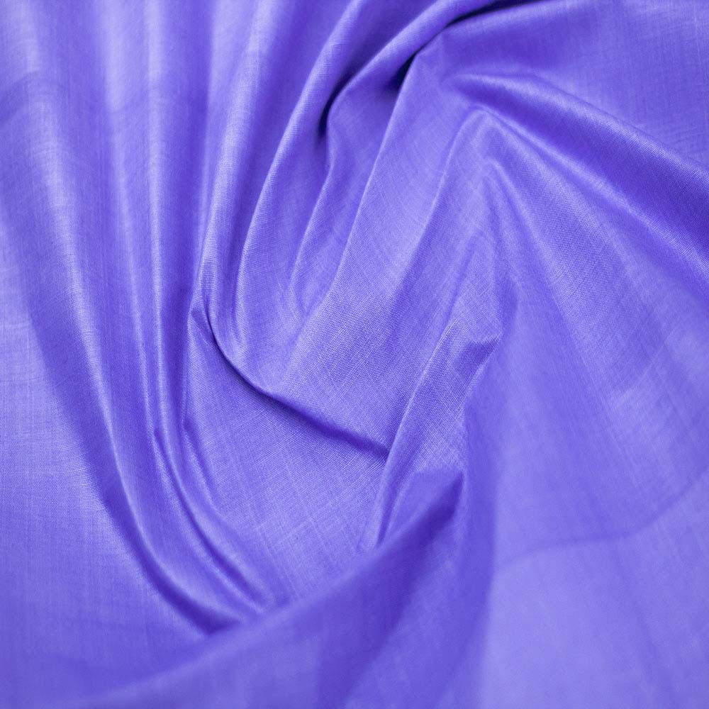 Chambray Purple Khadi Cotton 97 GSM Handwoven Fabric