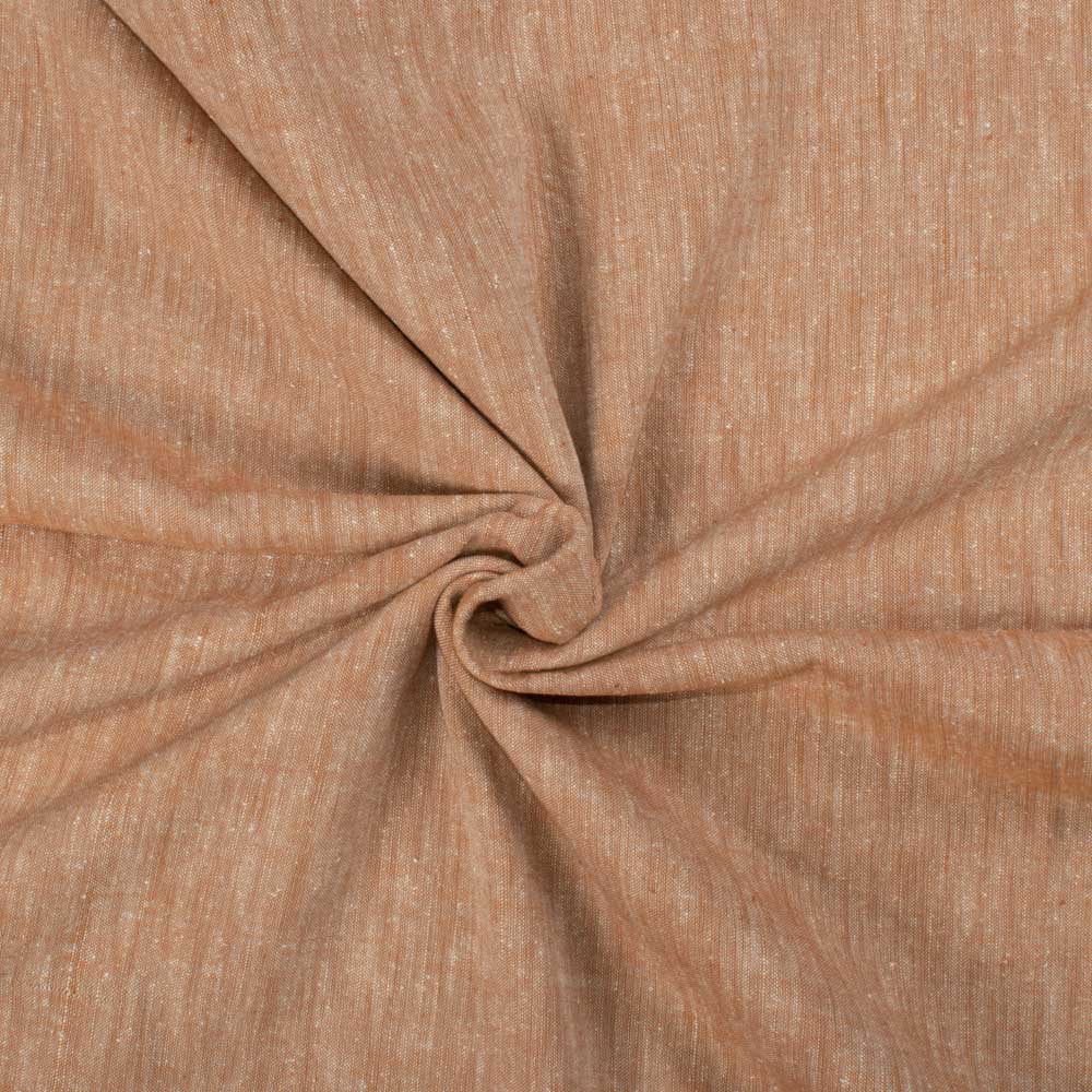 Plain Brown Matka Silk & Khadi Blend 97 GSM Handwoven Fabric A3