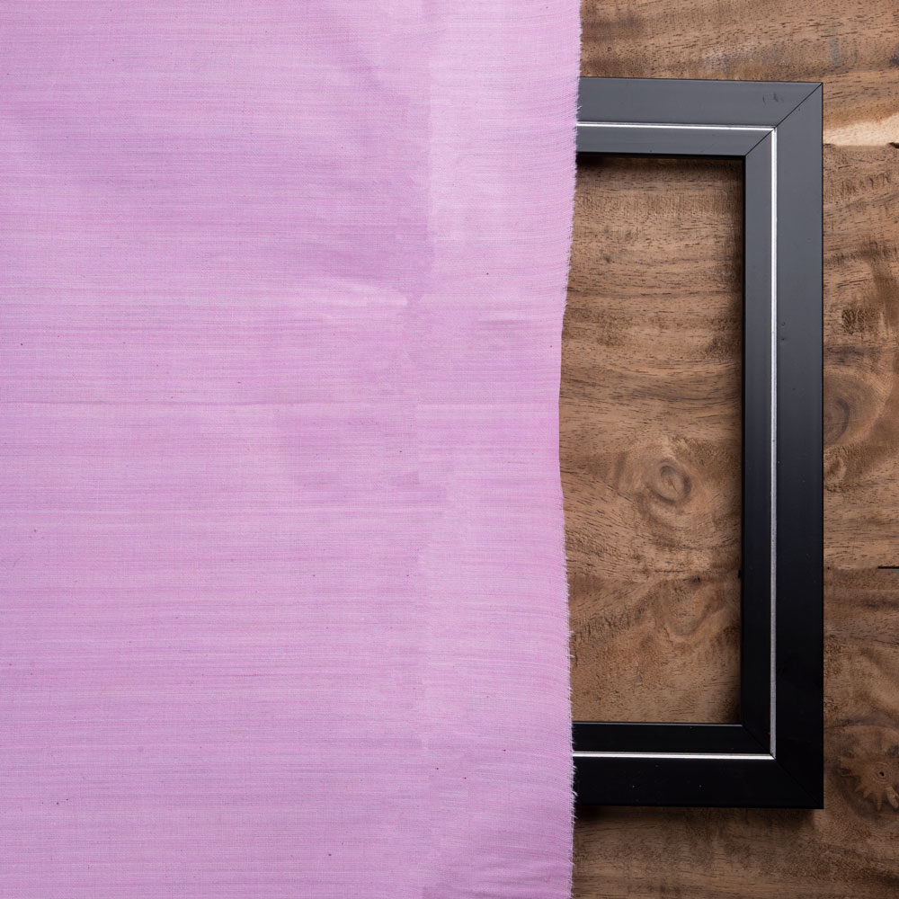 PLAIN PINK PURE COTTON 114 GSM HANDWOVEN FABRIC
