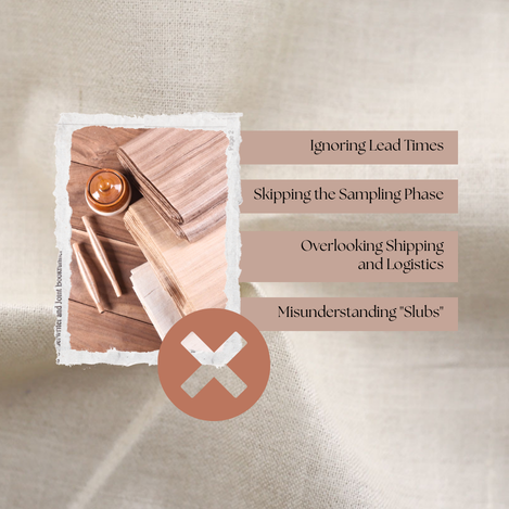 Close-up of tussar silk slubs and texture often misunderstood as fabric defects