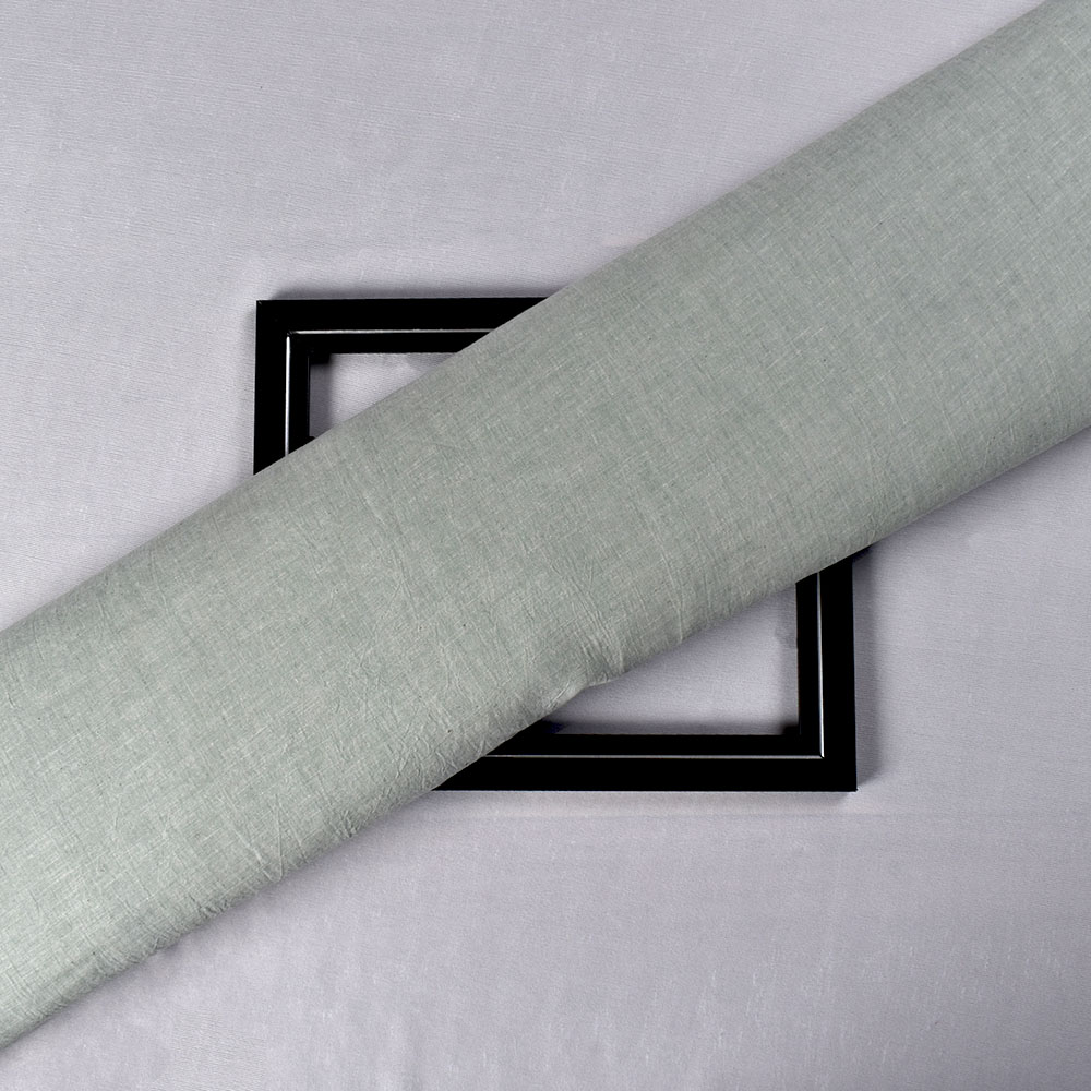 Plain Grey Khadi Cotton 70 GSM Handwoven Fabric