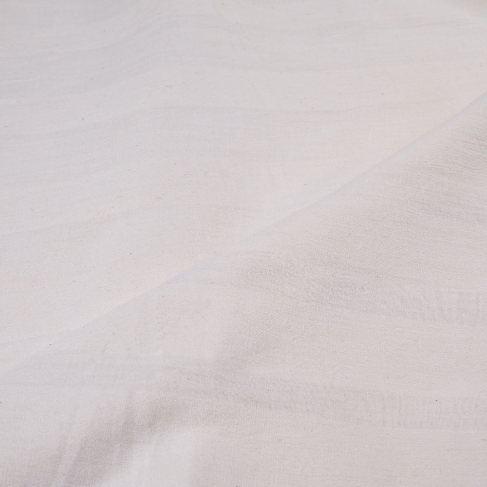 WHITE STRIPE COTTON 91 GSM FABRIC - BLEACHED WHITE & DYEABLE