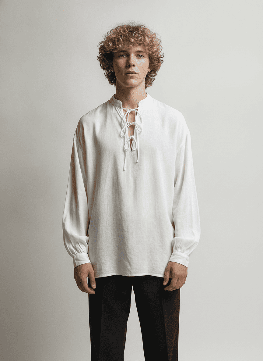 Victorian Style Tied Shirt