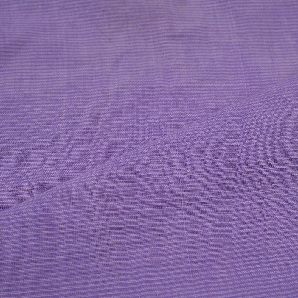 CHAMBRAY PURPLE KHADI COTTON 158 GSM HANDWOVEN FABRIC MT14