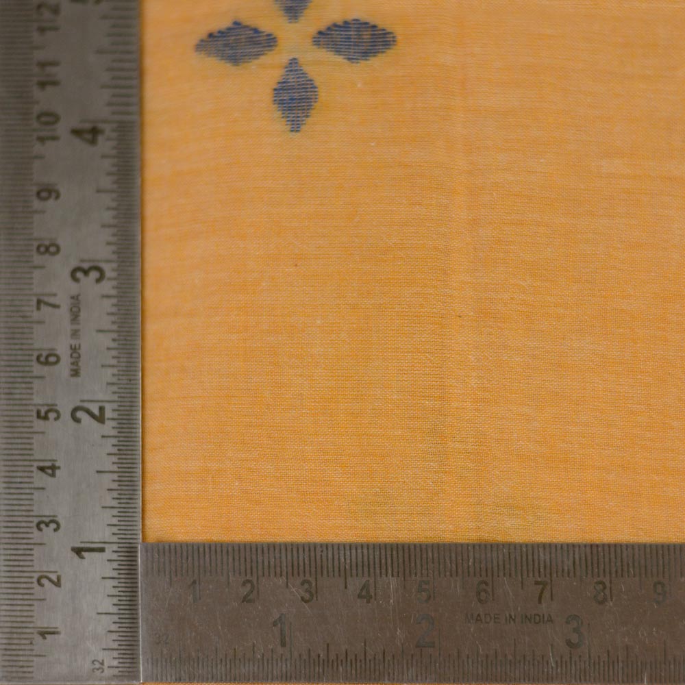 GEOMETRIC ORANGE JAMDANI PURE COTTON 55 GSM FABRIC 155