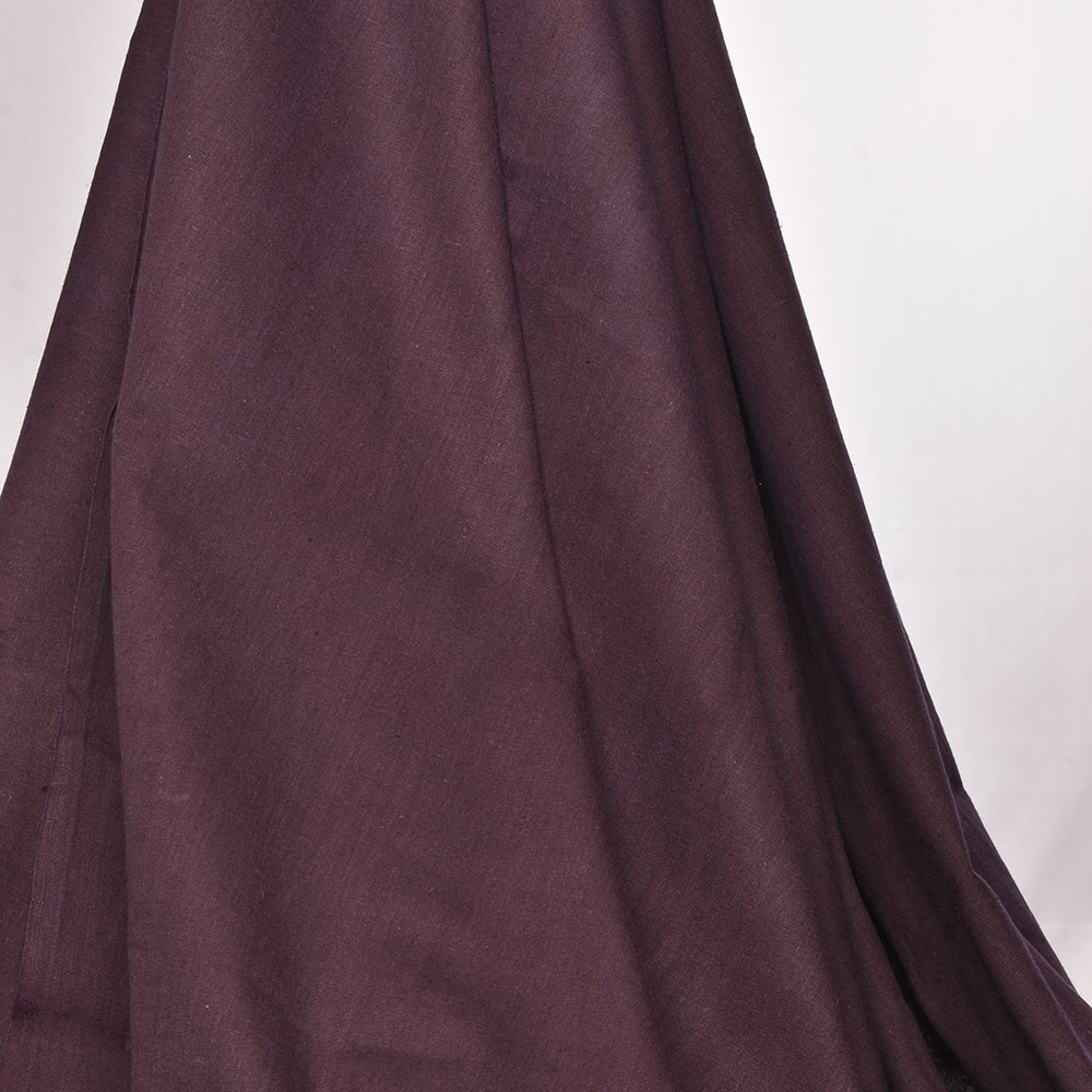 Plain Maroon Khadi Cotton 120 GSM Handwoven Fabric
