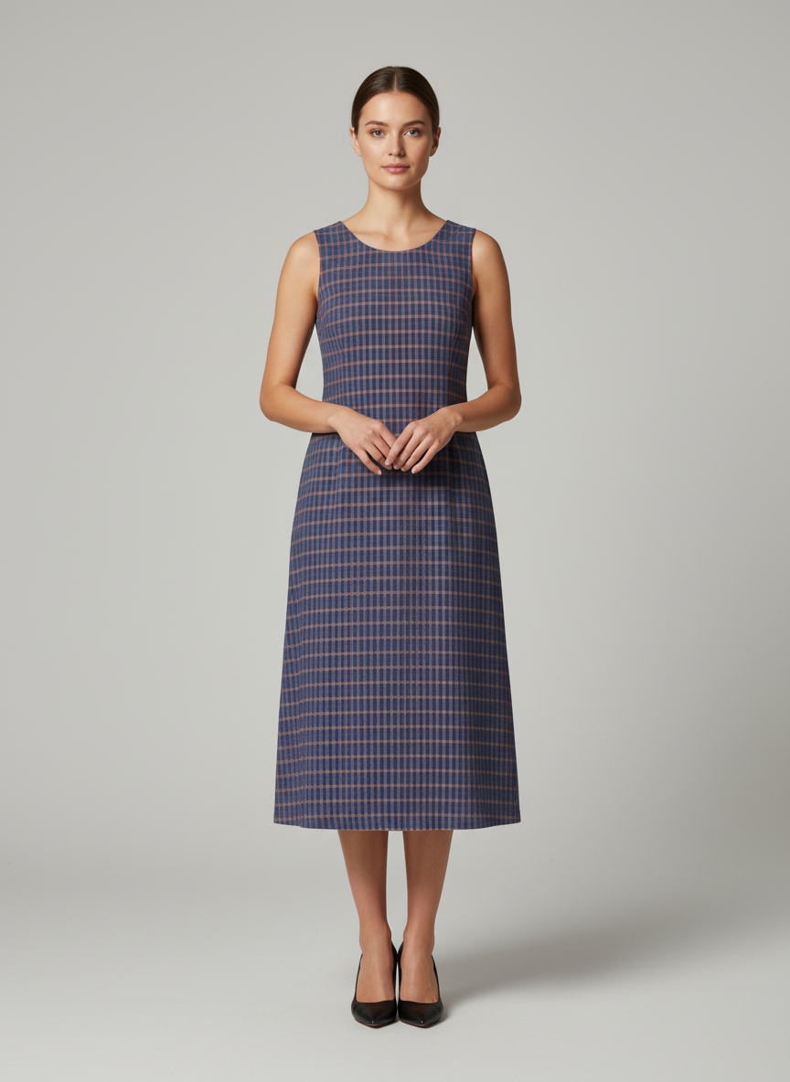 Fishtail Dress With Halter Neckline