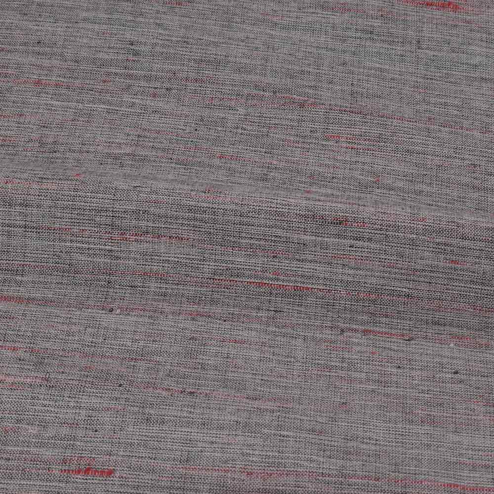 FUTKI TAUPE KHADI COTTON 93 GSM HANDWOVEN FABRIC