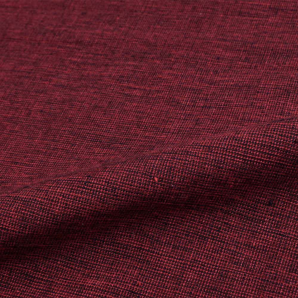 Chambray Red Pure Cotton 110 GSM Handwoven Fabric 26