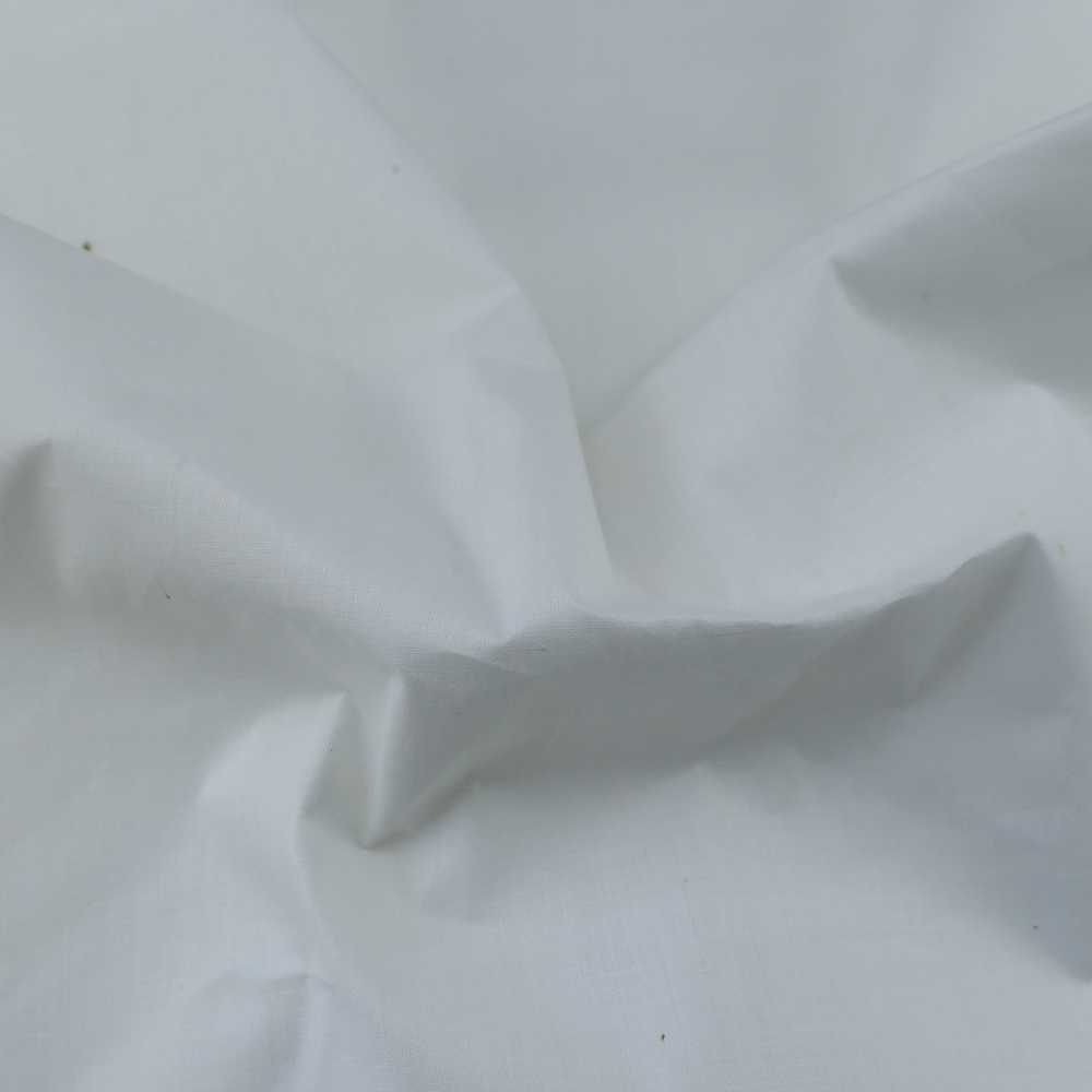 White Mulmul Khadi Cotton Fabric 100 GSM - Bleached Dyeable & 36 Inch Width