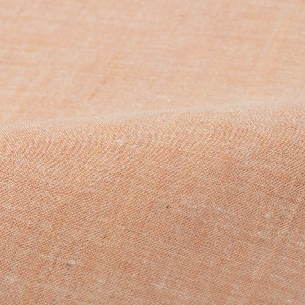 Chambray Mustard Khadi Cotton 75 GSM Handwoven Fabric