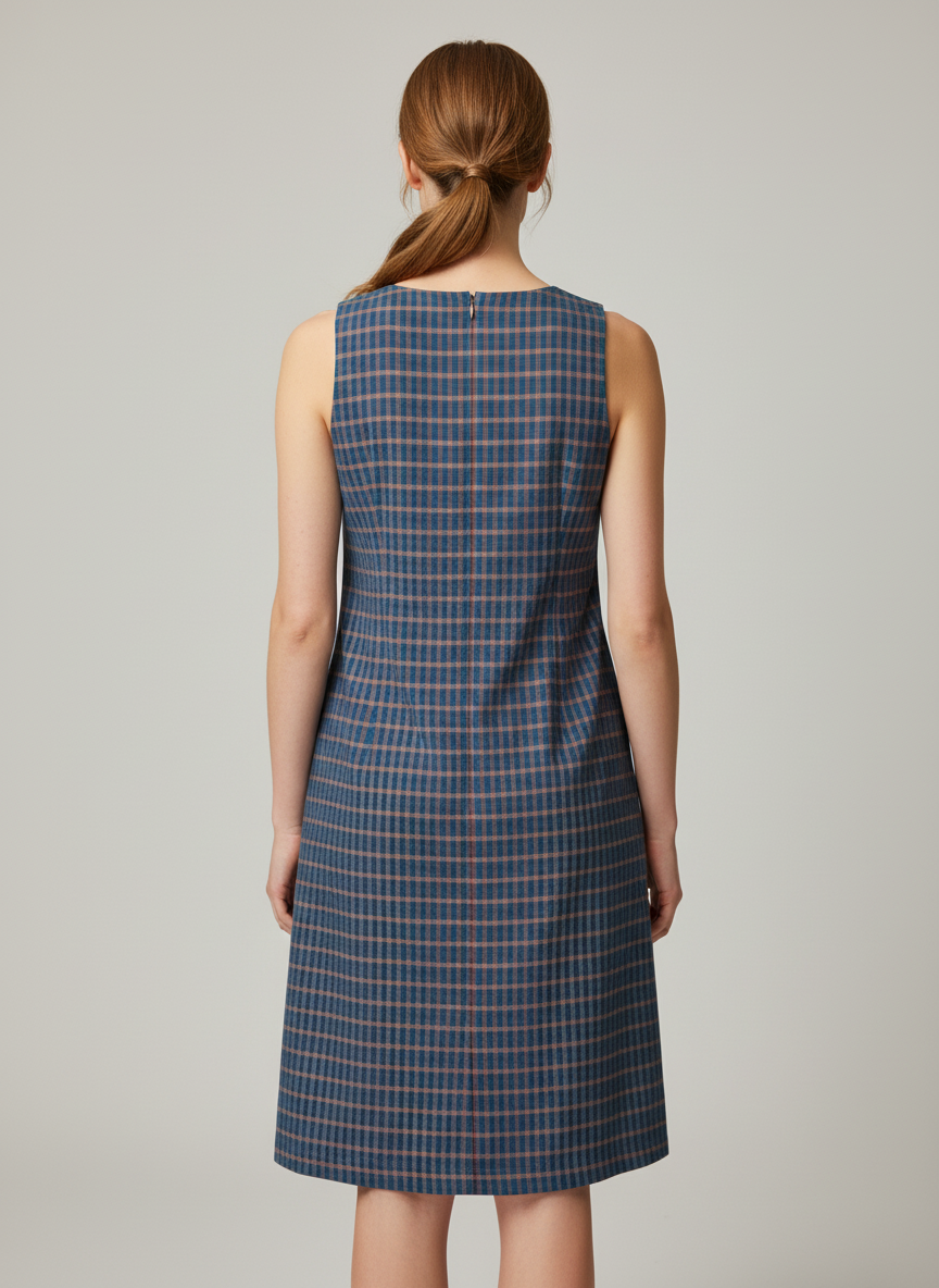 Fishtail Dress With Halter Neckline
