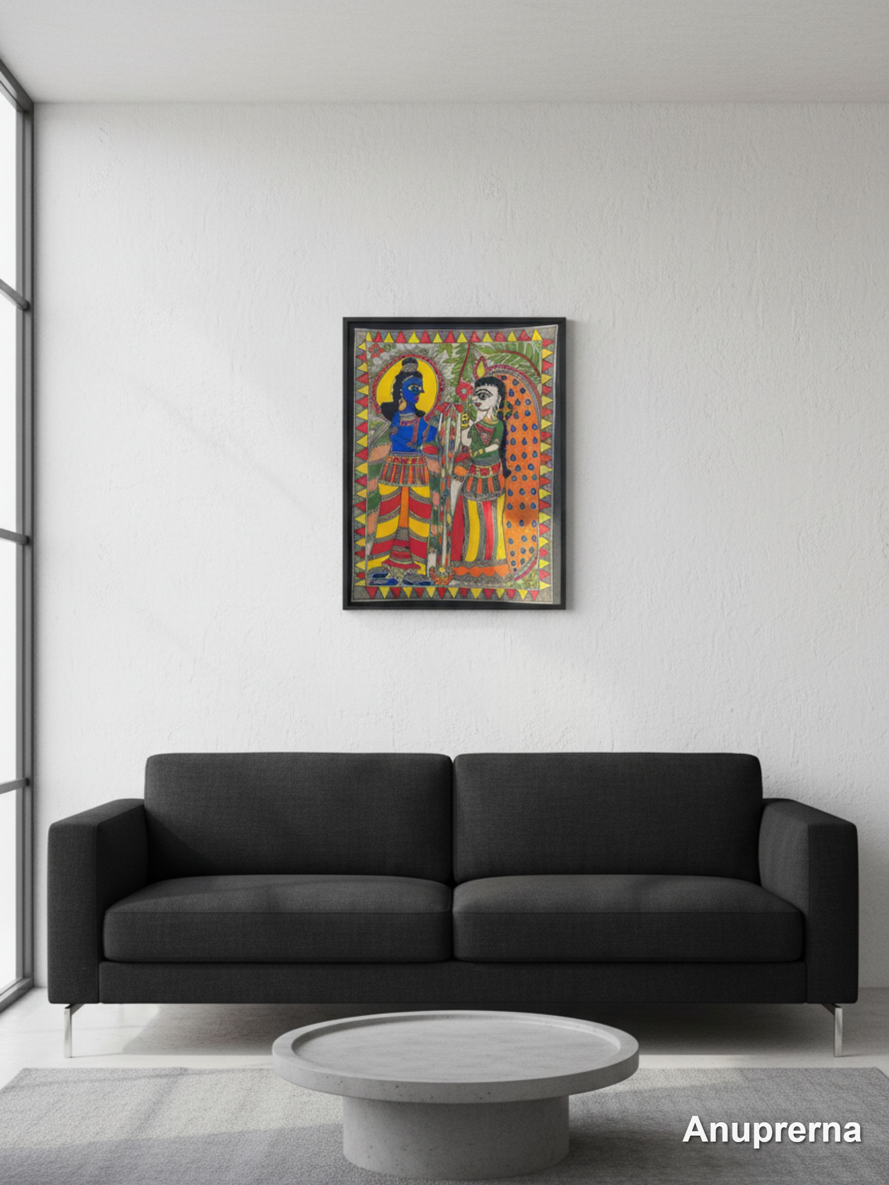 The Holy Wedding Madhubani Wall Art Decor