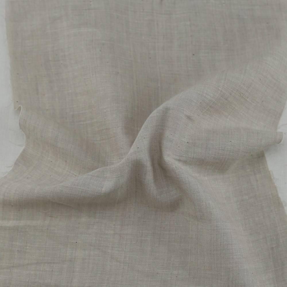 CHAMBRAY GREY KHADI COTTON 62 GSM HANDWOVEN FABRIC B11